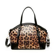 Color: Leopard Print Design Tote Bag, Shell Design, Designer Bag, Leather Material, Tote Handbags, Vegan Leather, Leopard Print, Bags Designer, Shells