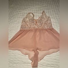 New. Never Worn. Cacique For Lane Bryant Size 18/20 Lingerie. One Piece. Pink With White Lace. Feel Beautiful, Sexy, And Feminine. Flirty Lace Sleepwear For Party, Lace Underwire Sleepwear For Loungewear, Sheer Camisole For Bedtime, Sheer Feminine Camisole For Night Out, Feminine Sheer Camisole For Night Out, Feminine Stretch Lace Sleepwear, Lined Body Camisole For Night Out, Feminine Underwire Sleepwear For Loungewear, Party Sleepwear With Lace Trim And Stretch