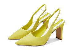 Franco Sarto Averie - Women's Shoes : Apple Green Leather : Uplift your sleek and sophisticated fashion game wearing the Franco Sarto Averie Heels. PU upper. Eco-conscious synthetic lining with soft and lasting comfort. Lightly padded PU footbed. InFORMA comfort technology: Ergonomic insoles, contoured padding at key pressure points, and exceptional support. Durable synthetic outsole. Imported. Measurements: Heel Height: 3.5 in. Single Shoe Weight: 11.2 oz. Weight of footwear is based on a singl Comfortable Heels With Cushioned Footbed For Spring, Comfortable Spring Heels With Cushioned Footbed, Modern Slingback Heels With Cushioned Footbed, Spring Almond Toe Heels With Cushioned Footbed, Fitted High Heels With Arch Support, Spring Heels With Arch Support And Round Toe, Sleek Spring Heels With Removable Insole, Spring Synthetic Heels With Arch Support, Modern Block Heel Heels With Arch Support