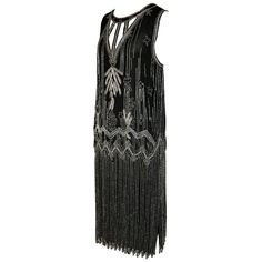 For Sale on 1stDibs - Offering an Extraordinary Art Deco 1920''s Couture Black Silk Crepe Beaded ''Flapper'' Cocktail Dress. With extreme deco scalloped hem. Flapper Art, Fashion Png, Art Deco 1920s, Cocktail Dress Black, Beaded Cocktail Dress, Scalloped Hem, Time Period, Silk Crepe, Dress For Sale