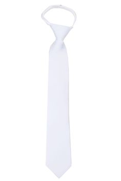 PRICES MAY VARY. Microfiber,Satin COLOR - White SIZES - The length of the tie is 19.50 from the top of the knot to the tip of the tie. It is 3.25 inches at the widest point. FABRIC - This Zipper Tie is fully lined and has a luxurious satin finish. Quality handcrafted use a premium zipper to ensure the knot stays up all the time. Made with a woven 100% microfiber. CONSTRUCTION - A thick interlining allows the tie to hold its shape. The knot moves up and down on a high quality zipper sewn into the White Ties, Loose Tie, Make A Tie, Formal Tie, Duo Costumes, Formal Tuxedo, Tally Hall, Emily The Strange, Creature Artwork