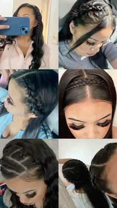 Cute Hairstyles For Party Ideas, Hairstyles For Medium Length Hair Mexican, Braided Hairstyles For Latinas, Side Part With Braids On The Side, Latina Braided Hairstyles, Hair Styles For Mexicans, Back To School Hairstyles Latina, Braids Asian Hair, Hairstyle Ideas Latina