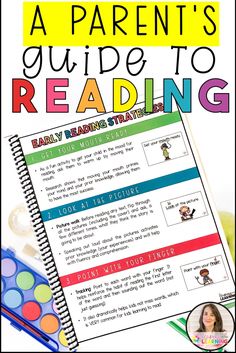 a parent's guide to reading with text overlay that says, a parent's guide to reading