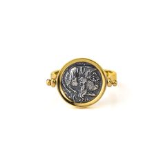 "Athena Coin Ring, Flip Coin Ring, Greek Goddess, Handmade Silver Ring, Athena ring, Antique ring, Ancient Greek Jewelry, Gifts for Her PRODUCT DETAILS This Ancient Greek coin represents Athena Chalinitis on the front side and the inscription \"ΑΛΕΞΑΝΔΡΟΥ\" on the back side Made of 925 sterling silver and gold plated. Athena - Stater of Corinth This silver stater of Corinth depicting the head of Athena Chalinitis. ✦ Handmade in Greece Diameter: 1.4 cm - 0.55\" Coin: Goddess Athena Weight: 4.5g P Heirloom Style Ceremonial Open Ring, Heirloom Adjustable Ceremonial Ring, Handmade Ceremonial Open Ring, Handmade Open Ring For Ceremonial Occasions, Ceremonial Handmade Open Ring, Symbolic Open Ring For Jewelry Making, Engraved Byzantine Wedding Rings, Byzantine Style Wedding Ring Jewelry, Byzantine Open Ring For Gift