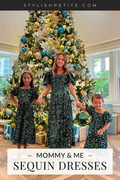 Check out these Mommy and Me Matching Outfits! These Sequin dresses are perfect for the holidays, New Years Eve or anytime you and your girls need to look and feel dazzling! New Year Outfit, Mai Thai, Hotel Del Coronado, Christmas Party Outfit, Fitting Room, New Years Outfit