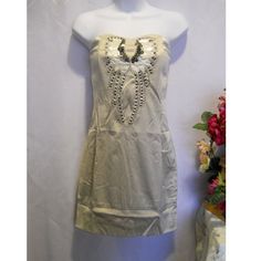 Nikibiki Gray Embellished Strapless Sexy Fitted Holiday Party Mini Dress Size S Nikibiki Women's Dress Mini Strapless Gray Embellished Sexy Fitted 15-11910 Lc 3041 # W 123 (W16) Fabric: 50% Polyester 47% Cotton 3% Spandex Color On Tags: None Wash Instructions: Dry Clean Neck Type: Strapless Waist Type: Fitted Length Type: Above Knee Sleeve Type: Strapless Hip Type: Fitted Closure Type: Back Zipper Made In: China Tag Style #: D6788 Rn #: 115014 Special Details: Sequins; Beads: Studs Unstretched M Glamorous Embellished Strapless Dress For Spring, Embellished Strapless Summer Party Dress, Chic Embellished Strapless Dress For Spring, Embellished Strapless Dress For Spring, Summer Embellished Strapless Dress For Night Out, Strapless Embellished Mini Dress For Night Out, Summer Night Out Embellished Strapless Dress, Embellished Strapless Dress For Summer Night Out, Elegant Embellished Strapless Summer Dress