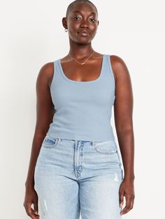 scoop neck wide straps fitted hits at waist models are approx.  5'9" and wear sizes s (4), l (12), and xl (18)machine wash according to the care instruction label Crop Tank Top, Wide Straps, Cropped Tank Top, Crop Tank, Toddler Boys, Old Navy, Scoop Neck, Tank Top, Models