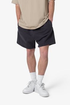 Our Heavy Every Day Sweatshorts are crafted from heavyweight 450 gsm cotton for unmatched quality and comfort. Featuring a garment-dyed fleece for a luxurious feel and these sweatshorts offer a relaxed, yet refined fit. The unique combination of a relaxed fit and tonal drawcord brings a modern twist to your every day wardrobe. details Style: Relaxed Fit Style: Internal Drawcord Composition: 100% cotton, 450 gsm Model Info: 6’1, 140 lbs, wearing a size medium M65 Jacket, Oversized Jersey, Raglan Hoodie, Denim Patchwork, Denim Flares, Track Jackets, Top Collection, Flannel Shirt, Black Denim