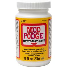 a bottle of mod podge matte mate