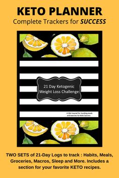 Diet Journal, Journal Tracker, Keto Success, Wellness Goals, Keto Challenge, Keto Diet For Beginners, Fitness Planner, Food Diary, Meal Planner