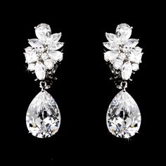 Affordable Elegance Bridal - Glamorous Cubic Zirconia Clip On or Pierced Wedding Earrings, $74.99 (https://affordableelegancebridal.com/glamorous-cubic-zirconia-clip-on-or-pierced-wedding-earrings/) Mother Of The Bride Accessories, Unique Wedding Jewelry, Yellow Diamonds, Bling Wedding, Cz Jewelry, First Choice, Stunning Jewellery, Wedding Earrings, Clip On