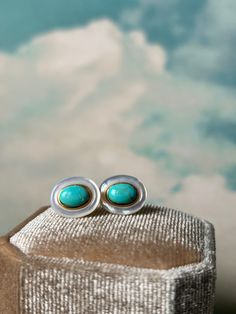 Handmade Turquoise Earring, 925 Sterling Silver Studs, Fine Jewelry, Turquoise and Pearl Handmade Turquoise Earrings, Turquoise Earring, Turquoise Stud Earrings, Jewelry Turquoise, Earring Gold, Turquoise Stones, Genuine Turquoise, Natural Turquoise, Sterling Silver Studs