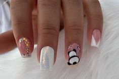 French Manicure Nails, Nail Art Disney, Cute Gel Nails, Nail Spa, Stiletto Nails, French Manicure, Nail Manicure, Simple Nails, Short Nails