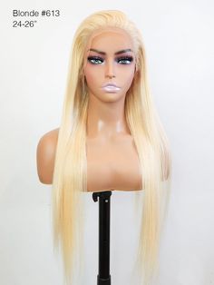 Brooklyn Hair 13x4 Swiss HD Lace Front Wig Platinum Blonde Straight 24 & 30 16in 613 Wig, 613 Blonde Wigs Body Wave, Hd Lace Frontal Wigs Blonde, 613 Wig, Brazilian Loose Wave, Style Wig, Hd Lace Frontal, Frontal Wig, Blonde Wig