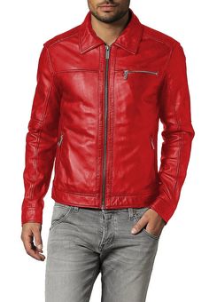 Red Red Biker Jacket With Long Sleeves, Red Fitted Leather Biker Jacket, Red Fitted Leather Jacket With Pockets, Fitted Red Leather Jacket With Pockets, Classic Red Fitted Leather Jacket, Classic Fitted Red Leather Jacket, Classic Red Fitted Biker Jacket, Classic Fitted Red Biker Jacket, Black Aviator Jacket