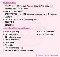 the instructions for how to use knitting needles on sewing clothes and other things that can be used