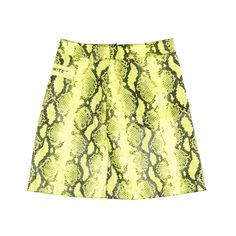 Free shipping and easy returns on Off-White Yellow Snake Leather Mini Skirt. Women's Mini SkirtNeon Yellow And BlackLeatherSnakeskin PatternBlack Satin InteriorZip Back Pocket100% Yellow Snake, Snake Leather, Yoko London, City Dress, Leather Mini Skirt, Summer Beach Wear, Women Men Shoes, Leather Mini Skirts, Ballet Flat Shoes