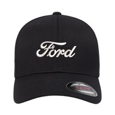 Ford Embroidered Dad Hat Elevate Your Style With High-Quality Hats, Shipped Fast! Fitted Baseball Caps, Ford Logo, Flex Fit Hats, Tattoo Graphic, Hat Print, Quality Hats, Own Logo, Dad Hat, Fitted Hats