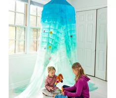 Hearthsong Blue Light-Up Mermaid Canopy | Big Lots Toddler Play Tent, Play Canopy, Mermaid Room, Circle Light, Woman Cave, Themed Bedroom, Bed Canopy, Wings Costume, Play Tent