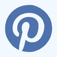 an image of the pinter logo on a blue circle with white letters in it