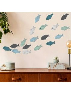 Add a touch of coastal charm to your home with our Wooden School of Fish Wall Decor. Made with quality wood Sunday School Decorations, Fish Decor, School Of Fish, School Wall Art, Fish Wall Decor, Wood Fish, Wooden Fish, Fish Wall Art, Beach Wall Decor