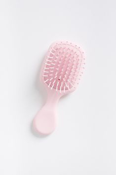 Small but convenient hair brush in a variety of colors. Available in 3 colors Approximate measurement - 6" x 2.5" Mini Essentials, Mini Products, Brush Hair, Pink Brush, Mini Skincare, Mini Brush, Dream Wishlist, Pretty Hairbrush, Mini Hairbrush