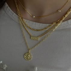 - Angel pendant necklace - Coin / medallion pendant - Link chain - 14 karat gold or silver plated - Made to last - Length: 16” + 1.5” extender Angel Pendant Necklace, نظارات شمسية, Jewel Necklace, Heaven Sent, Waterproof Jewelry, Hand Chain, Chain Anklet, Stunning Necklace, Dainty Necklace