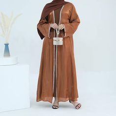 Abaya 3 pieces Set, Crystals Embellished Abaya Set Made in Dubai, Fancy Abaya, Ramadan Abaya for woman, Eid Abaya, Dressy Abaya, Dubai Abaya, engagement abaya, event abaya Long Abaya For Eid, Long Brown Abaya, Elegant Brown Thobe For Eid, Elegant Long Brown Abaya, Embellished Abaya, Fancy Abaya, Ramadan Abaya, Eid Abaya, Dubai Abaya