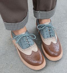 Step out in sleek, sophisticated style with these women's Aquamarine Oxfords shoes. Crafted with genuine leather uppers, a genuine leather-lined interior, and outsole made of durable rubber, this British-style design features a classic round toe and lace-up closure for a comfortable and secure fit that lasts all day. Plus, the stylish fretwork adds an extra touch for a look that will always be in style. Classic Oxford Lace-up Shoes For Spring, Chic Lace-up Leather Oxfords, Trendy Lace-up Brogue Oxfords, Timeless Leather Lace-up Oxfords, Classic Lace-up Oxford Shoes With Leather Sole, Womens Oxfords Shoes, Preppy Women, Wingtip Oxford, Cross Training Shoes