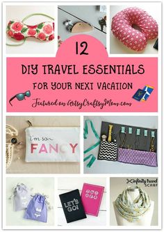 twelve diy travel essentials for your next vacation