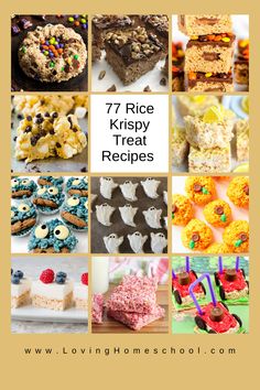 seven rice krispy treat recipes