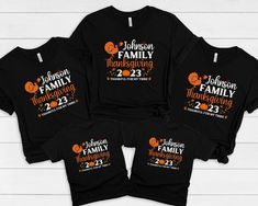 Custom Family Name Matching Thanksgiving Shirts fits like a well-loved favorite. Super soft cotton and excellent quality print make one to fall in love with it over and over again. Custom Family Name Matching Thanksgiving Shirts, Thankful For My Family Shirt, Fall Shirt, Thanksgiving shirt, Family Thanksgiving T-shirt NOTE: The shirts must be added to cart separately and check out together. Thank you Kids will love this custom youth short sleeve tee. This lightweight (4.0 oz) side-seamed shirt maximizes comfort all day long. The ring-spun cotton makes this kids short sleeve tee perfect for displaying custom artwork. Side seams keep the garment's shape. The shoulders have tape for longer fitting. The collar is extra elastic due to ribbed knitting. The infant fine jersey tee is a balance bet Matching Thanksgiving Shirts, Thankful For My Family, Thankful For Family, Name Matching, Fun Family Photos, Memory Shirts, Johnson Family, Thanksgiving Family, Family Thanksgiving