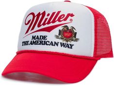 ❤Miller Trucker Hat .:Introducing our versatile and stylish hat, perfect for any occasion. Crafted from high-quality materials, this hat is designed to be durable and long-lasting. .:Handmade & made to order in U.S.A .:Ships in 1-3 days after order is processed Send message with any questions! Beer Hat, Beer Graphic, Vintage Beer, Stylish Hats, Cute Hats, Handbag Shoes, Drinking Beer, Hat Making, Hats Vintage