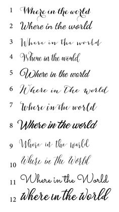 a handwritten poem with the words where in the world and where in the world