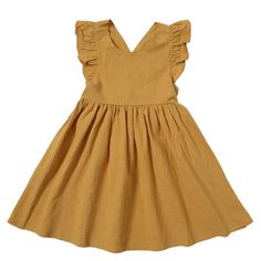 Size ChartRecommended Age: 2-3 Years Label Size: 80 US: 2 Years Bust: 52cm/20.47'' Clothes Length: 50cm/19.69'' Recommended Age: 3-4 Years Label Size: 90 US: 3 Years Bust: 56cm/22.05'' Clothes Length: 53cm/20.87'' Recommended Age: 4-5 Years Label Size: 100 US: 4 Years Bust: 60cm/23.62'' Clothes Length: 56cm/22.05'' Recommended Age: 5-6 Years Label Size: 110 US: 5 Years Bust: 64cm/25.20'' Clothes Length: 60cm/23.62'' Recommended Age: 6-7 Years Label Size: 120 US: 6 Years Bust: 68cm/26.77'' Clothes Length: 65cm/25.59'' The size of the clothes are relatively smaller, it is recommended to choose a larger size Lovskoo 2-7 Years Toddler Girl Princess Dress Suspender Buckle Flutter Sleeve Baby Backless Dress V Back Bowknot Ruffle Dress Casual Summer Dresses Yellow Feature: Gender: Be common Suita Dresses Korean Style, Boho Toddler, Toddler Princess Dress, Baby Girl Princess Dresses, Princess Dress Kids, Causal Dresses, Girl Tutu, Kids Party Dresses