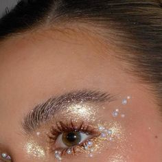 Goddess Makeup, Angel Makeup, Festival Make Up, Sparkly Makeup, Ethereal Makeup, Fairy Makeup, Dope Makeup, Mermaid Makeup