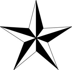 a black and white image of a star