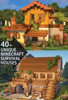 Minecraft Survival Houses, Japanese Cottagecore, Minecraft Cottagecore House, Modern Dark Academia, Minecraft Furniture Ideas, Cottagecore Modern, Academia House, Modern House Minecraft, Minecraft Japanese