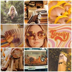 Ghost hippie moodboard 70s Aesthetic Instagram Feed, 70s Aesthetic Mood Board, Whimsical Instagram Feed, Boho Retro Aesthetic, 70s Instagram Feed, Hippie Instagram Feed, 1970s Moodboard, Boho Aesthetic Instagram, Groovy Branding