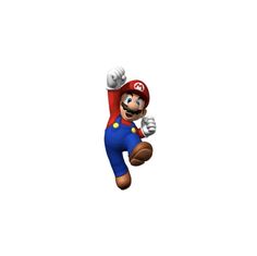 an image of mario running in the air