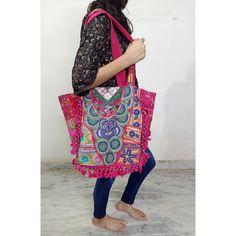 Traditional Handmade Multicolor Embroidery Hobo Bag, Traditional Handmade Multicolor Embroidered Hobo Bag, Embroidered Rectangular Hobo Bag For Festivals, Festival Embroidered Multicolor Hobo Bag, Pink Bohemian Embroidered Shoulder Bag, Pink Embroidered Bohemian Shoulder Bag, Bohemian Pink Embroidered Shoulder Bag, Bohemian Multicolor Embroidered Beach Bag, Traditional Multicolor Embroidered Hobo Bag