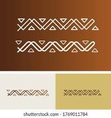 a set of four different colored lines on brown, white and beige background with text