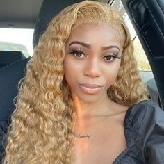 Brand Name Lemoda Hair Hair Material 100% Virgin Human Hair Hair Texture Water Wave Hair Length 16-32 inches Hair Density 180% / 250% Hair Color 27# Honey Blonde Item Weight 185-315g Lace Type Transparent Lace Lace Size 13x4 Lace Front Wig Cap Size 22.5 Inches (Average size for most people) Hairline Pre-plucked Natural hairline? Can be Restyled Yes, it can be dyed, permed and bleached Life Time Last more than 12 months Return 30 days free return Shipping Time 3-5 bussiness days Honey Hair Color, Blond Ombre, Color Rubio, 2022 Style, Indian Human Hair, Long Curly Wig, Human Hair Color, Honey Blonde Hair, Quality Wigs