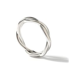 A modern classic designed to twist elegantly around the finger. Weighty and graceful, the twisted piece is a meaningful band that's elegant on it's own, or adds a burst of texture in a stack. Can be worn on any finger.Weight: 4.56 gWidth: 4.2 mmHeight: 2.6 mmThickness: 2.3 mmMaterial: Plating Color: Elegant Twisted Promise Rings, Elegant Adjustable Twisted Ring, Modern Twisted Rings As A Gift, Modern Twist Twisted Promise Ring, Modern Twisted Shape Promise Ring, Modern Twisted Promise Ring, Elegant Twisted Adjustable Stackable Rings, Elegant Adjustable Twisted Stackable Rings, White Gold Twisted Modern Rings