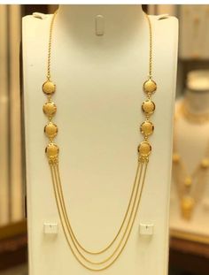 16grams Gold Necklace Designs, Necklace Designs With Grams, 20 Grams Necklace Designs, 16 Grams Gold Necklace Designs, Simple Gold Necklace Designs In 20 Grams, Gold Necklace With Grams, Gold Long Necklace With Grams, Pure Gold Jewellery, Gold Jewellry