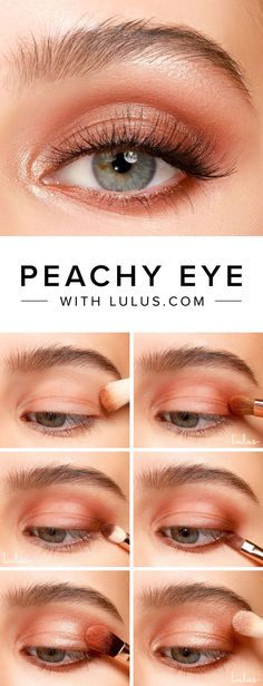 Simple Eyeshadow Looks, Peachy Eyeshadow, Makeup Kawaii, Simple Eyeshadow, Dramatic Eye Makeup, Simple Eye, Disney Makeup, Dramatic Eyes