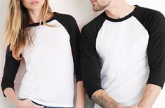 "\"MOMMY White/Black Baseball Tee & \"DADDY\" White/Black Baseball Tees Set - CUSTOM NUMBERS Perfect for any family! Customize to fit your families special dates! Unisex Sizes Available: XS, S, M, L, XL, 2XL THESE ARE UNISEX SIZE AND RUN ON LARGER SIDE FOR WOMEN (we recommend ordering a size down for a women's more fitted style shirt Please see photos above for size measurements for both shirts. Cotton/Poly Blend Very Soft and Comfy HOW TO ORDER IN THE MESSAGE BOX DURING CHECKOUT STATE: 1. S Unisex Black T-shirt For Family, Black Long Sleeve T-shirt For Family Matching, Black Unisex T-shirt For Family Occasions, Black Crew Neck Shirt, Casual Black Shirt For Family Events, Baseball Tees, Fitted Style, Couple Shirts, Style Shirt