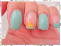 Looking for some creative and festive nail art ideas for your Christmas party? Check out our top rated selections for festive nail art designs! Duck Nail Designs, Duck Nail, Halloweenský Makeup, Pastel Nail Art, Unghie Nail Art, Duck Nails, Cute Simple Nails, Simple Gel Nails