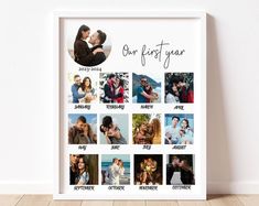 Custom Couple Anniversary Template, 1 Yr Anniversary Gift for Boyfriend and Girlfriend, 2nd Anniversary, Printable Canva Template, 12 Photos - Etsy Anniversary Template, Anniversary Gift For Boyfriend, Couple Anniversary, Boyfriend And Girlfriend, Couples Anniversary, 2nd Anniversary, Boyfriend Anniversary Gifts, Gift For Boyfriend, Canva Template