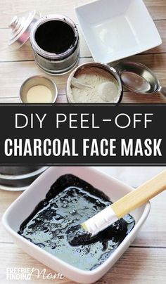 Do you feel like your skin needs a good deep cleaning, detoxifying face treatment? There’s no need to head to the spa for an expensive treatment when you can whip up this easy 5-ingredient DIY Activated Charcoal Face Mask recipe in minutes. Not only will Diy Peel Off Face Mask, Diy Activated Charcoal, Activated Charcoal Face Mask, Diy Charcoal, Charcoal Peel Off Mask, Tumeric Face Mask, Charcoal Face Mask, Green Tea Mask, Anti Aging Creme